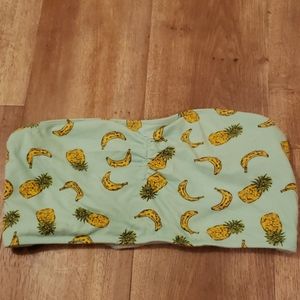 Mint banana and pineapple bandeau
